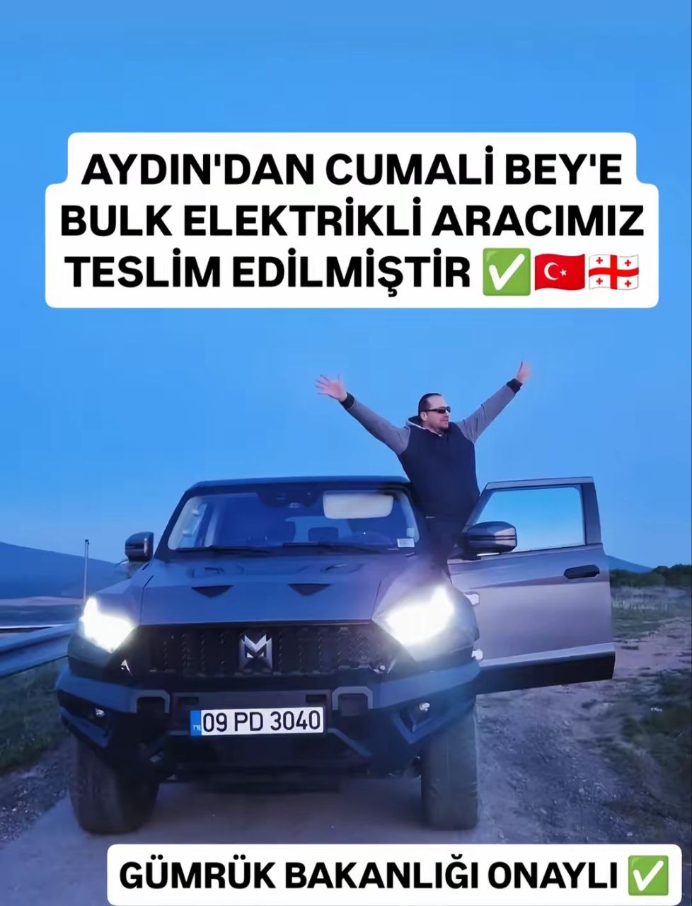 SAKLYORS BULK ELEKTİRİKLİ ARAÇ TESLİMATI 1