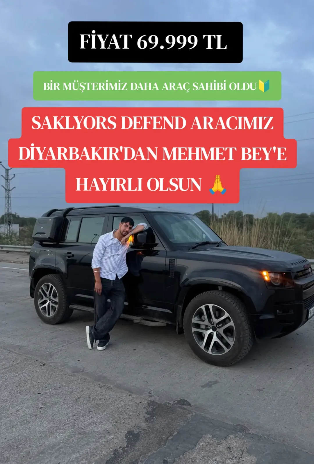 SAKLYORS DEFEND ARAÇ TESLİMATI